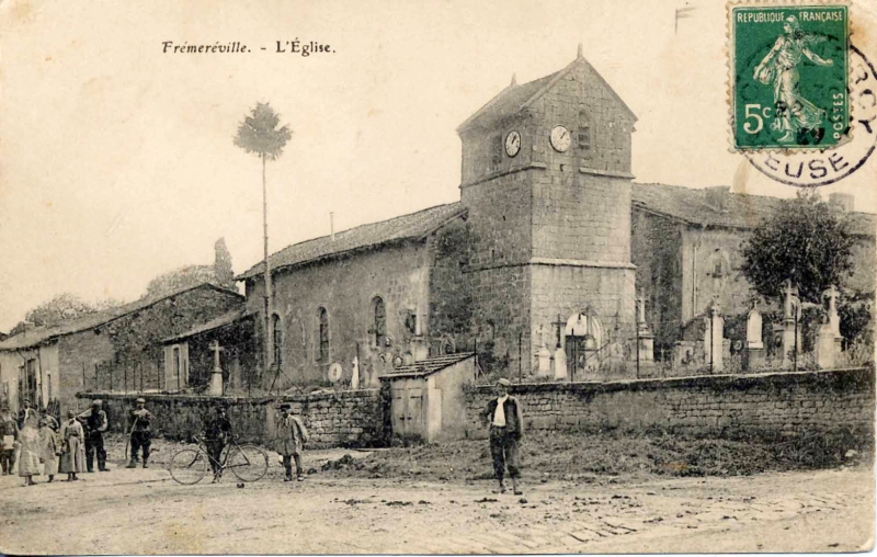 Carte postale ancienne de Frmerville, l'glise