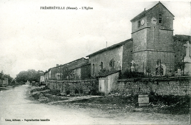 Carte postale ancienne de Frmerville, l'glise
