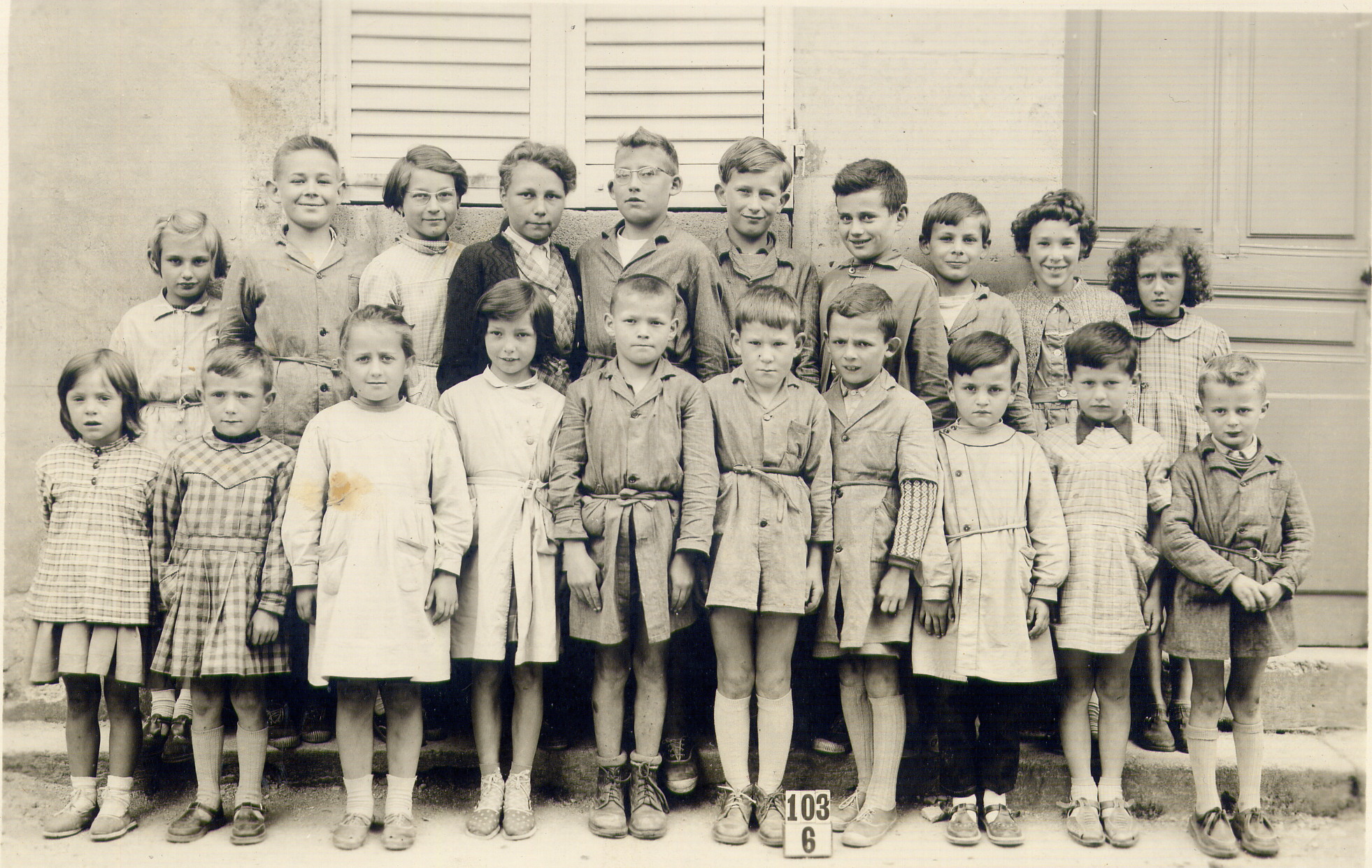 Ecole de Frmerville vers 1960 classe de Mme Saint-Dizier