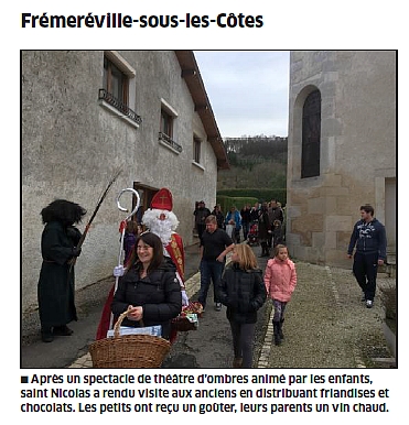 La Saint Nicolas le 6 dcembre 2015  Frmerville